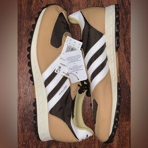 adidas Tan and White Sneakers